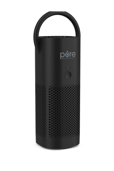 Shop Pure Enrichment Purezone Mini Portable True Hepa Air Purifier In Black