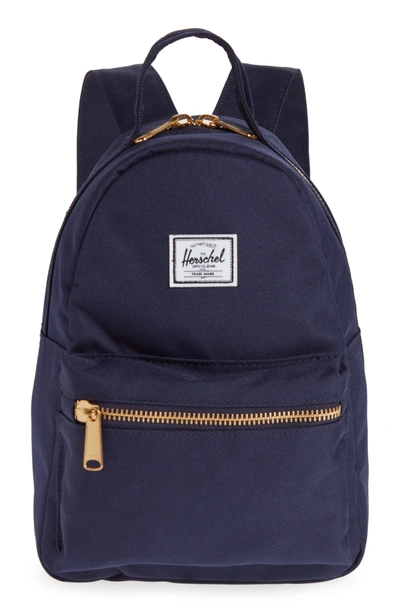 Shop Herschel Supply Co . Mini Nova Backpack In Ballad Blue Pastel Crosshatch