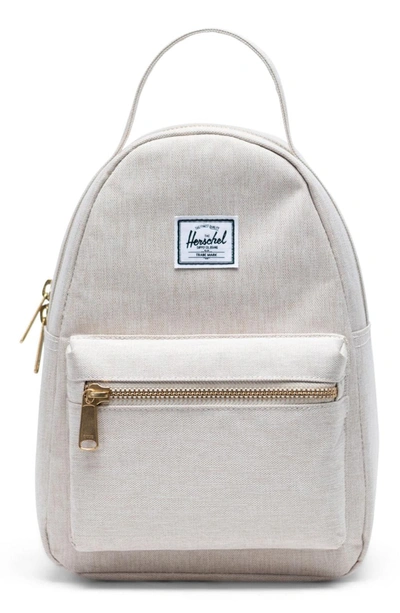 Shop Herschel Supply Co . Mini Nova Backpack In Light Grey Crosshatch Sunrise
