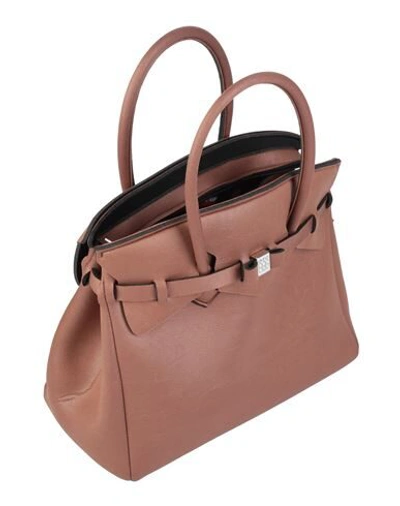 Shop Save My Bag Woman Handbag Brown Size - Polyether, Polyamide, Elastane