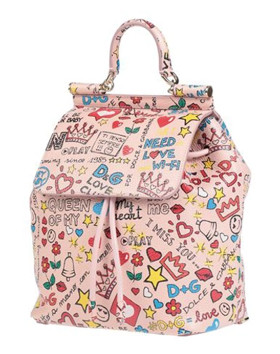 Shop Dolce & Gabbana Backpacks In Blush