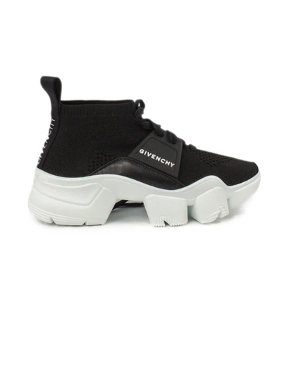 Shop Givenchy Black Chunky Slip-on Logo Sneakers In Nero