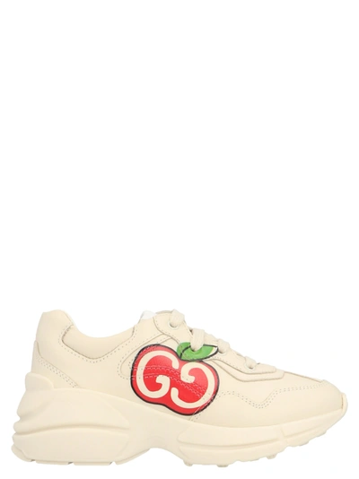 Shop Gucci Rython Shoes In White
