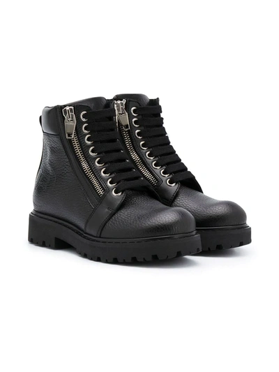 Shop Balmain Black Boots In Unica