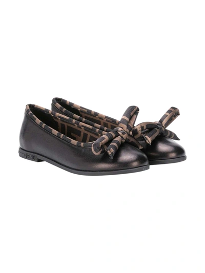 Shop Fendi Black Shoes In Nero