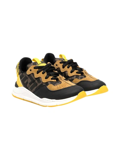 Shop Fendi Sneakers In Giallo