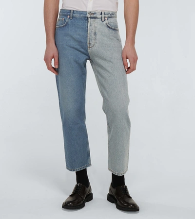 Shop Valentino Straight-fit Jeans In Blue