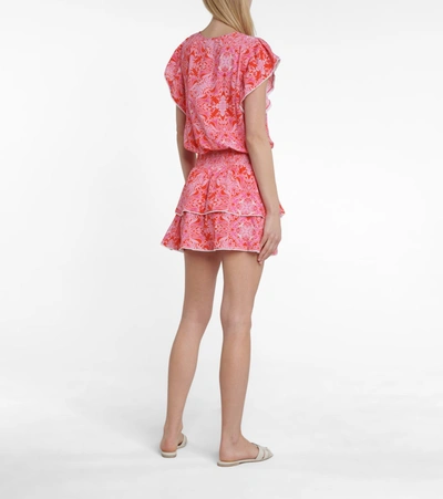 Shop Melissa Odabash Keri Printed Minidress In Pink