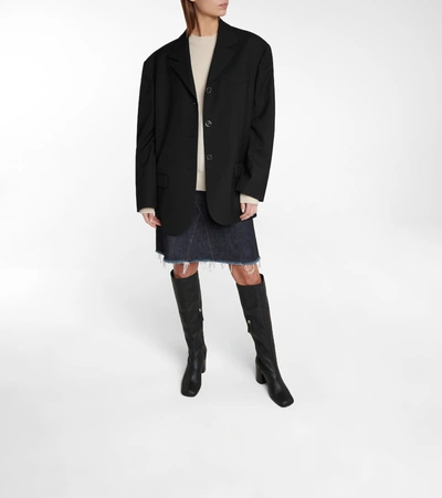 Shop Acne Studios Oversized Blazer In Black