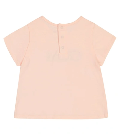 Chloé Pink T-shirt For Babygirl With Logo In Pink