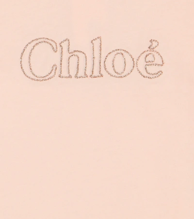 Shop Chloé Baby Cotton T-shirt In Pink