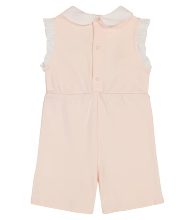 Shop Chloé Baby Cotton Playsuit In Pink