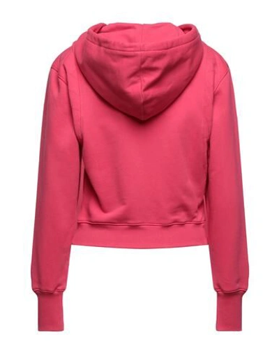 Shop Moschino Woman Sweatshirt Fuchsia Size 6 Cotton In Pink