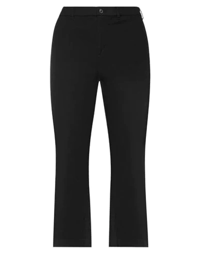 Shop Atm Anthony Thomas Melillo Woman Cropped Pants Black Size 6 Cotton, Elastane