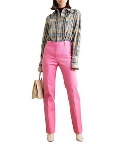 Shop Victoria Beckham Woman Pants Pink Size 8 Cotton