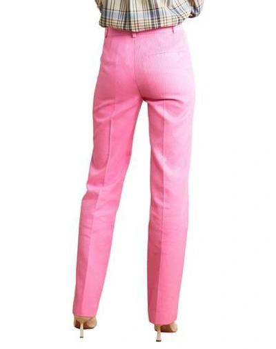 Shop Victoria Beckham Woman Pants Pink Size 8 Cotton