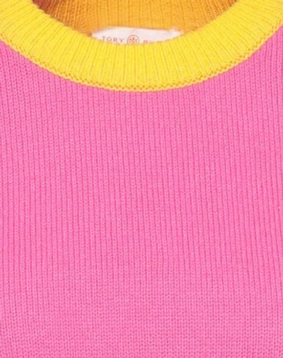 Shop Tory Burch Woman Sweater Fuchsia Size L Cashmere In Pink