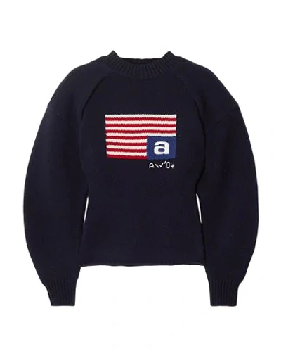 Shop Alexander Wang Sweaters In Dark Blue