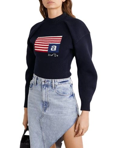 Shop Alexander Wang Sweaters In Dark Blue