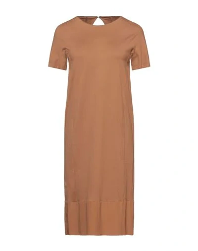 Shop Anna Seravalli Midi Dresses In Brown