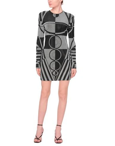 Balmain Short Dresses In Black