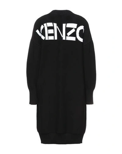 Shop Kenzo Woman Mini Dress Black Size Xs Cotton, Polyamide