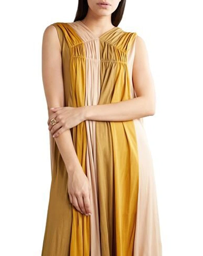Shop Roksanda Woman Maxi Dress Ocher Size 6 Viscose In Yellow