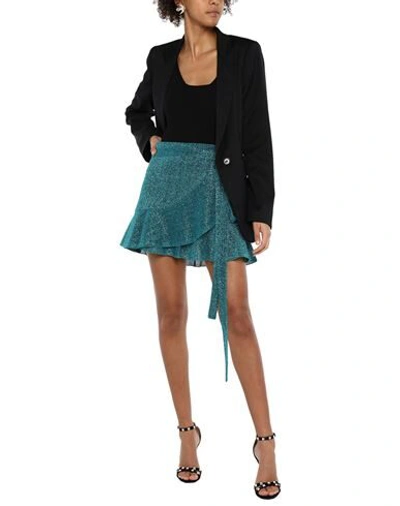 Shop Akep Mini Skirts In Azure