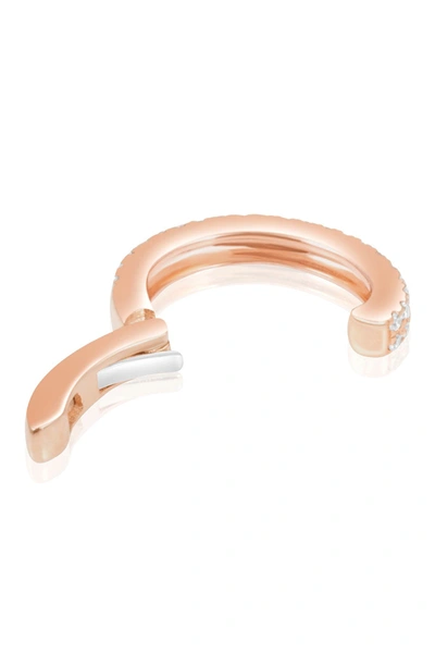 Shop Central Park Jewelry Embellished Hinge Cuff Earring In Pink
