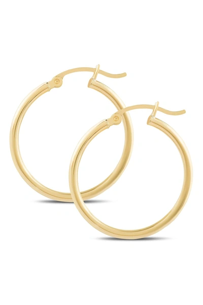 Shop Central Park Jewelry 25mm Hoop Earrings In Yellow