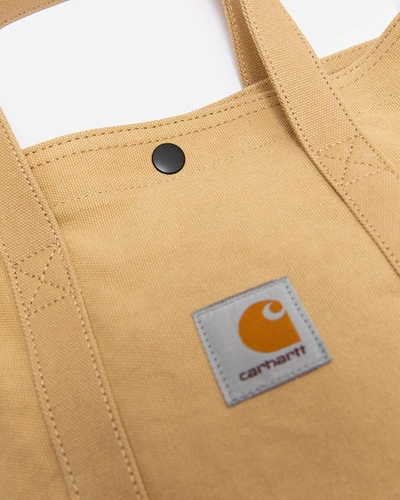 Shop Carhartt Canvas Small Tote In Brown