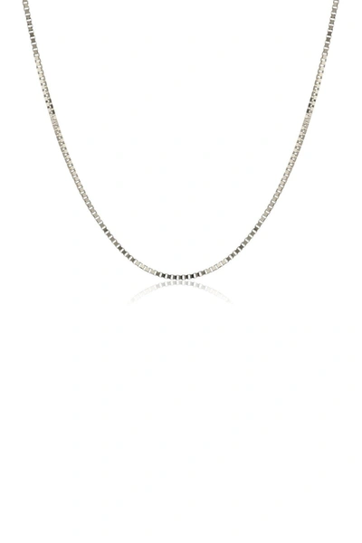 Best Silver Inc. Best Silver Sterling Silver Box Chain 18" In Silver