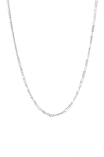 Best Silver Inc. Best Silver Sterling Silver 050 Gauge Figaro Chain 16" In Silver