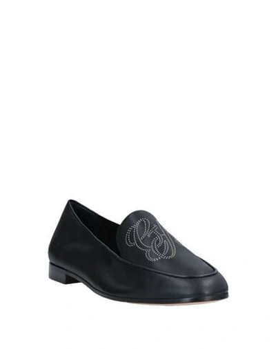 Shop Giorgio Armani Loafers In Black