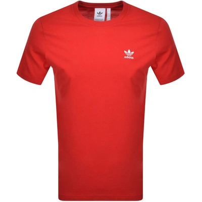 Shop Adidas Originals Essential T Shirt Red