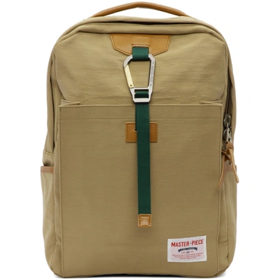 Shop Master-piece Co Beige Link Backpack
