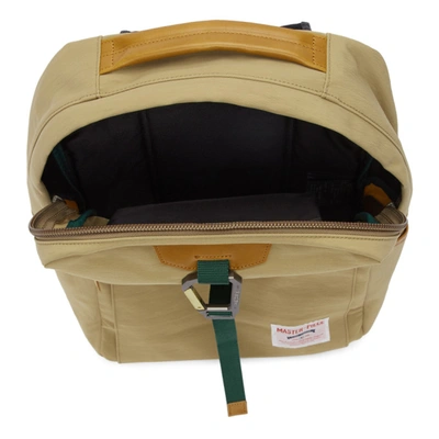 Shop Master-piece Co Beige Link Backpack