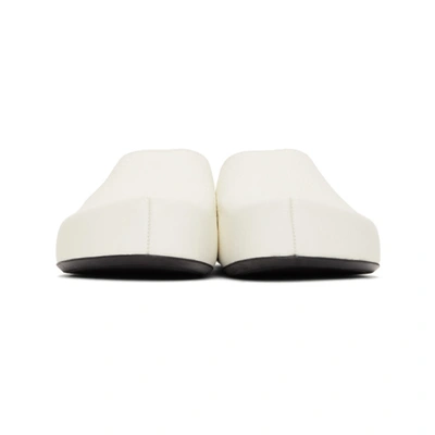 Shop Marni White Grained Loafers In 00w01 White