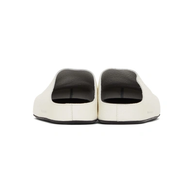Marni Logo-letter Pebble-effect Clog Slippers In 00w01 White