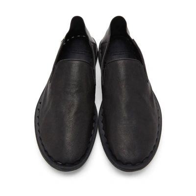 Shop Officine Creative Black Felix 006 Loafers In Wash Black