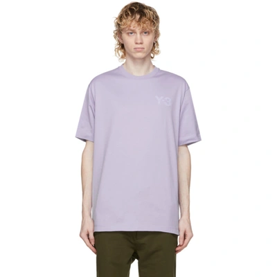 Shop Y-3 Purple Classic Chest Logo T-shirt In Hope