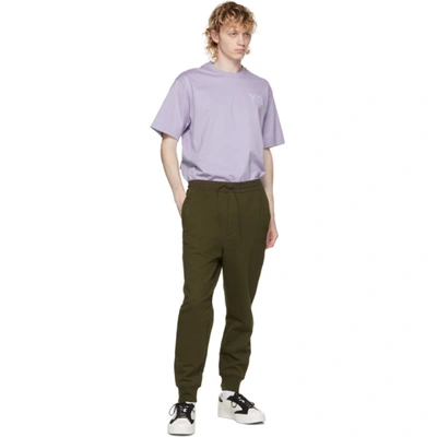 Shop Y-3 Purple Classic Chest Logo T-shirt In Hope