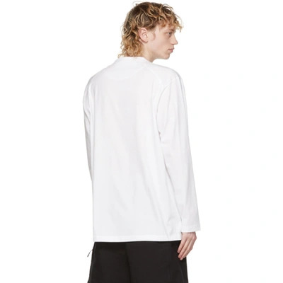 Shop Y-3 White Classic Logo Long Sleeve T-shirt