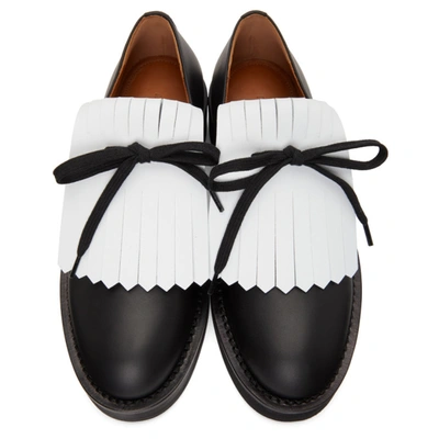 Shop Marni Black Laced Oxfords In Zl754