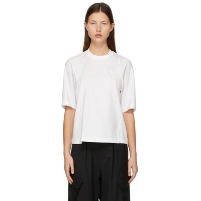 Shop Y-3 White Classic Tailored T-shirt In Core White