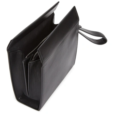 Shop Aesther Ekme Black Square Pouch In 101 Black