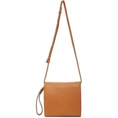 Shop Aesther Ekme Brown Square Pouch In 141 Miel