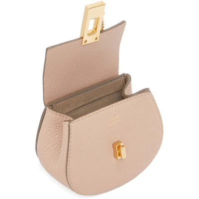 Shop Chloé Pink Mini Drew Backpack In 6j5 Cempink