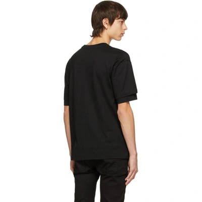 Shop Diesel Black T-fontal T-shirt In 9xx 004 Deep Black
