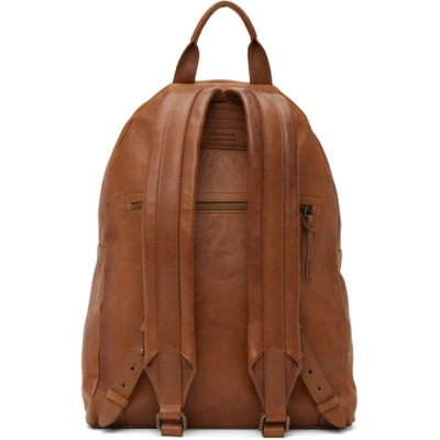 Shop Officine Creative Tan Leather Oc Backpack In D210 Cuoio